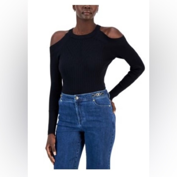 INC International Concepts Sweaters - NWT-INC International Concepts®. Cold Shoulder Ribbed Sweater